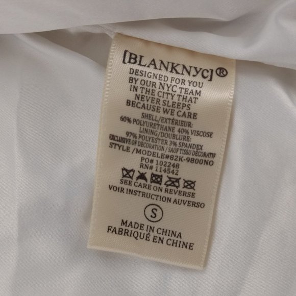 NWOT BLANK NYC Faux Leather Moto Studded Jacket S - Picture 9 of 13